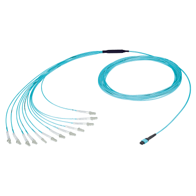 Bild von breakoutkabel MTP12 > 12xLC MultiMode  1.0m Neutrik
